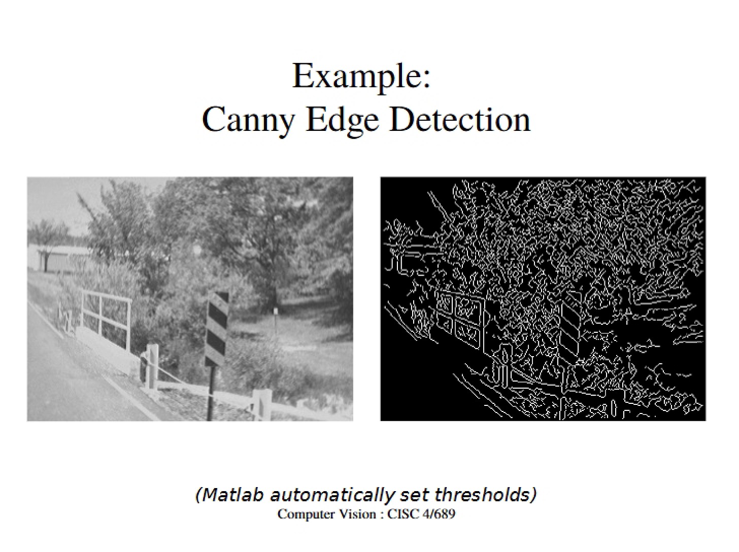Detection of Edges (Canny)