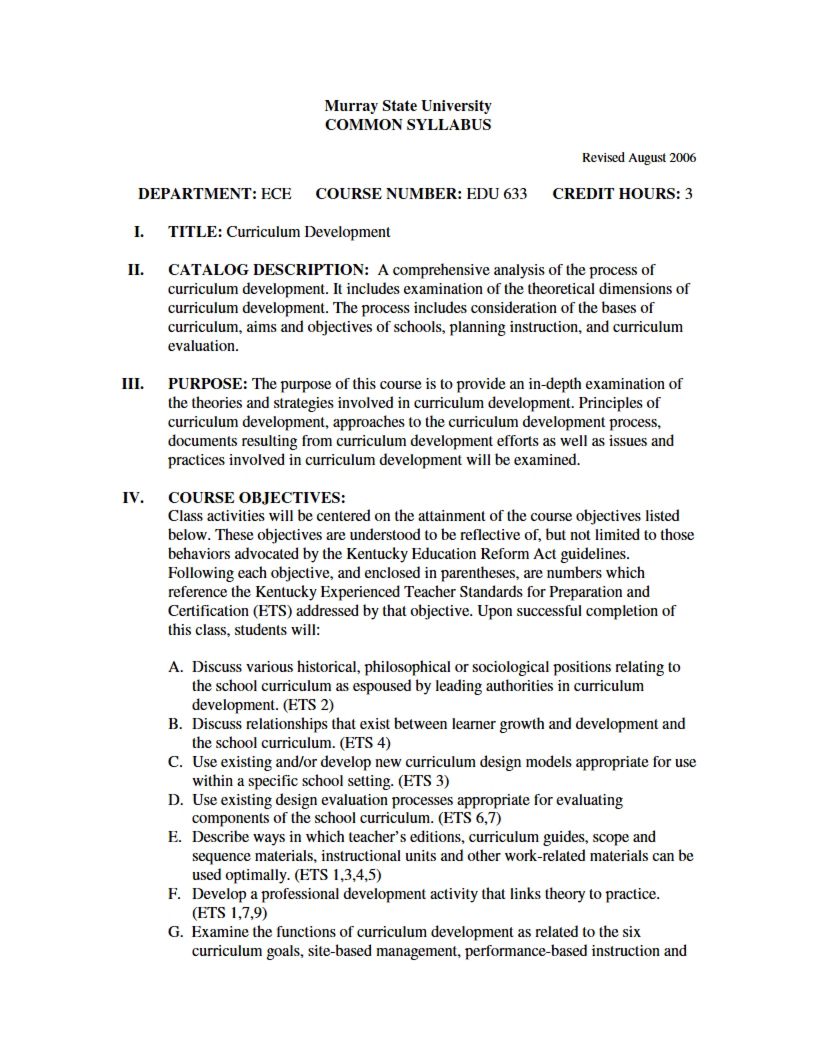 Syllabus - EDU 633
