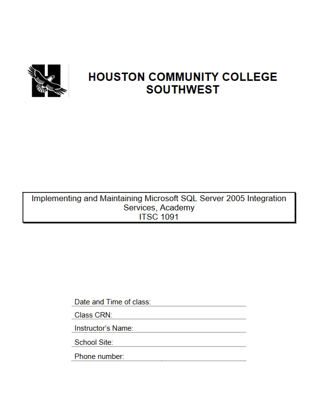 ITSC 1091 Course Overview