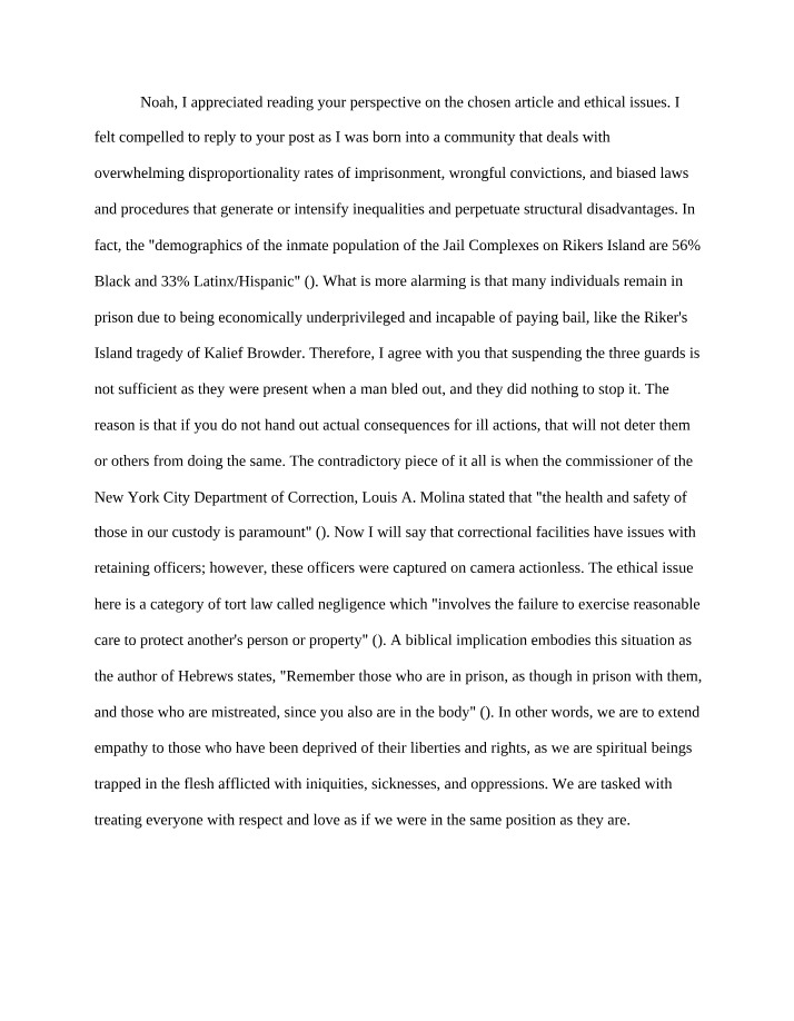 Inequalities and Biased Laws in the Prison System