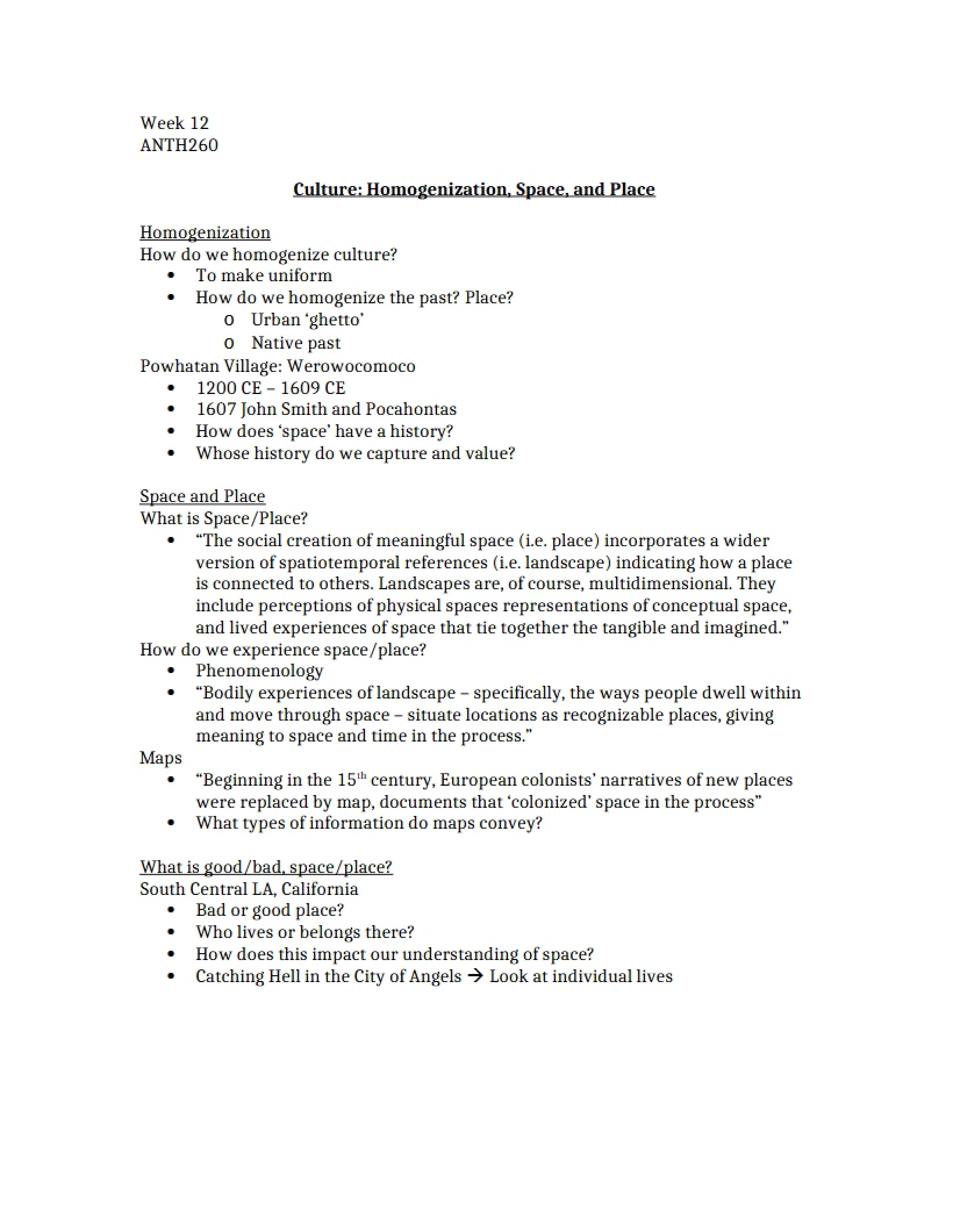 Concept of Homogenization