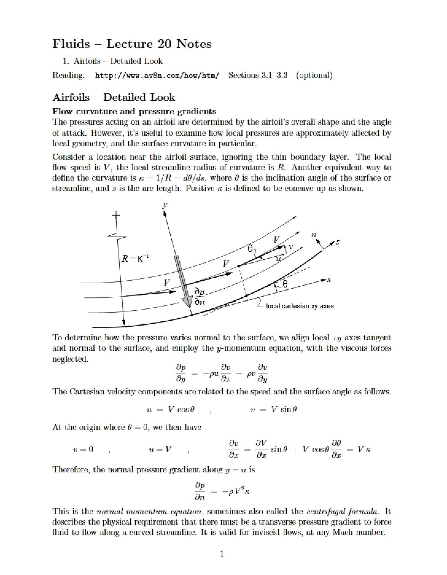 Professor's Notes