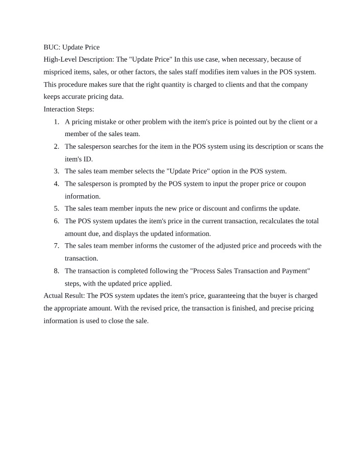 COMP5418 - BUC Study Document