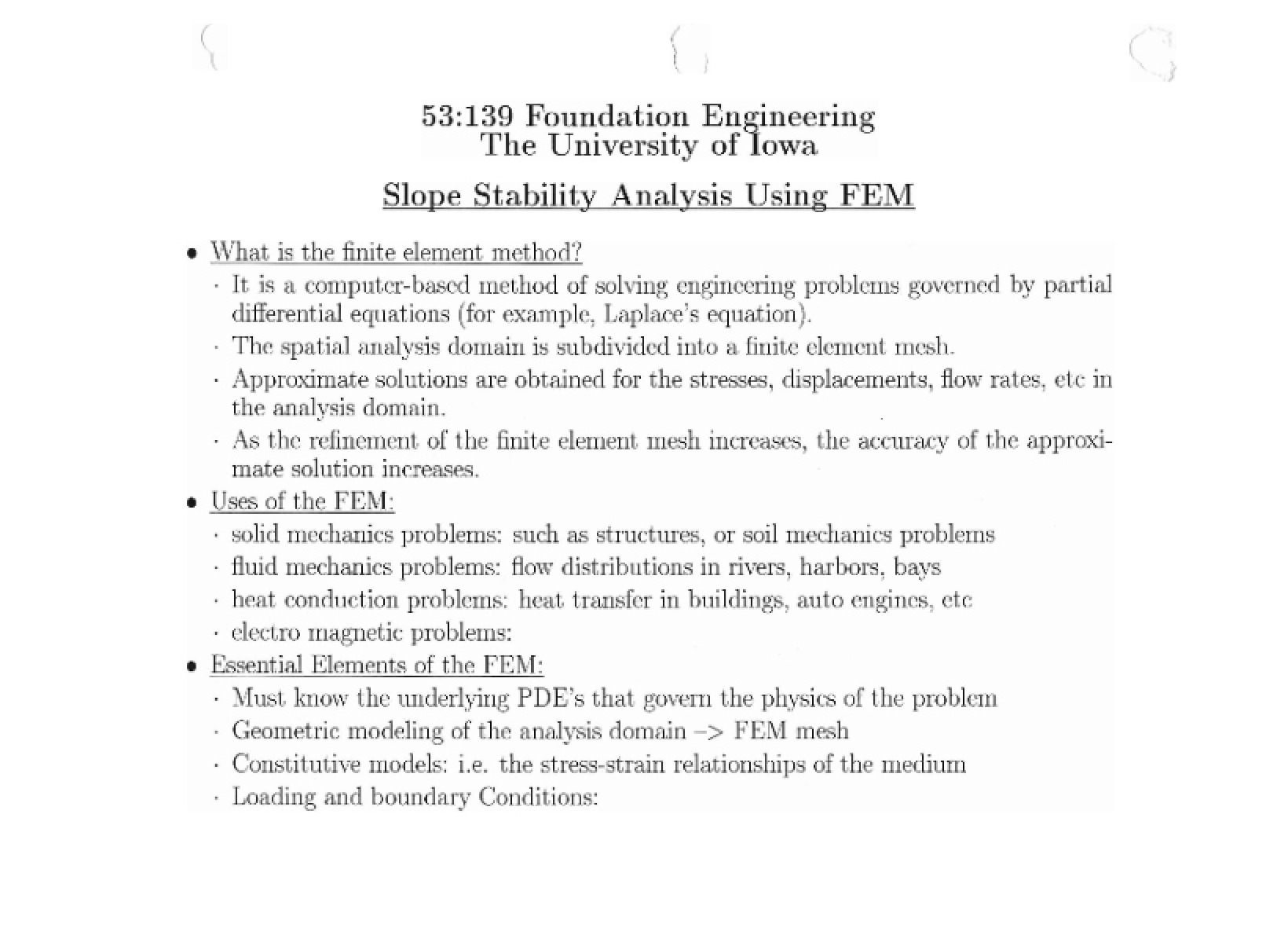 Engineering of Foundations - Foundations of Structures