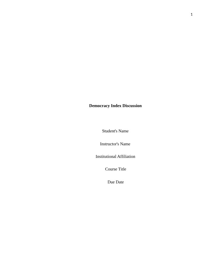 Rise of Full Democracies - Worldwide Trends