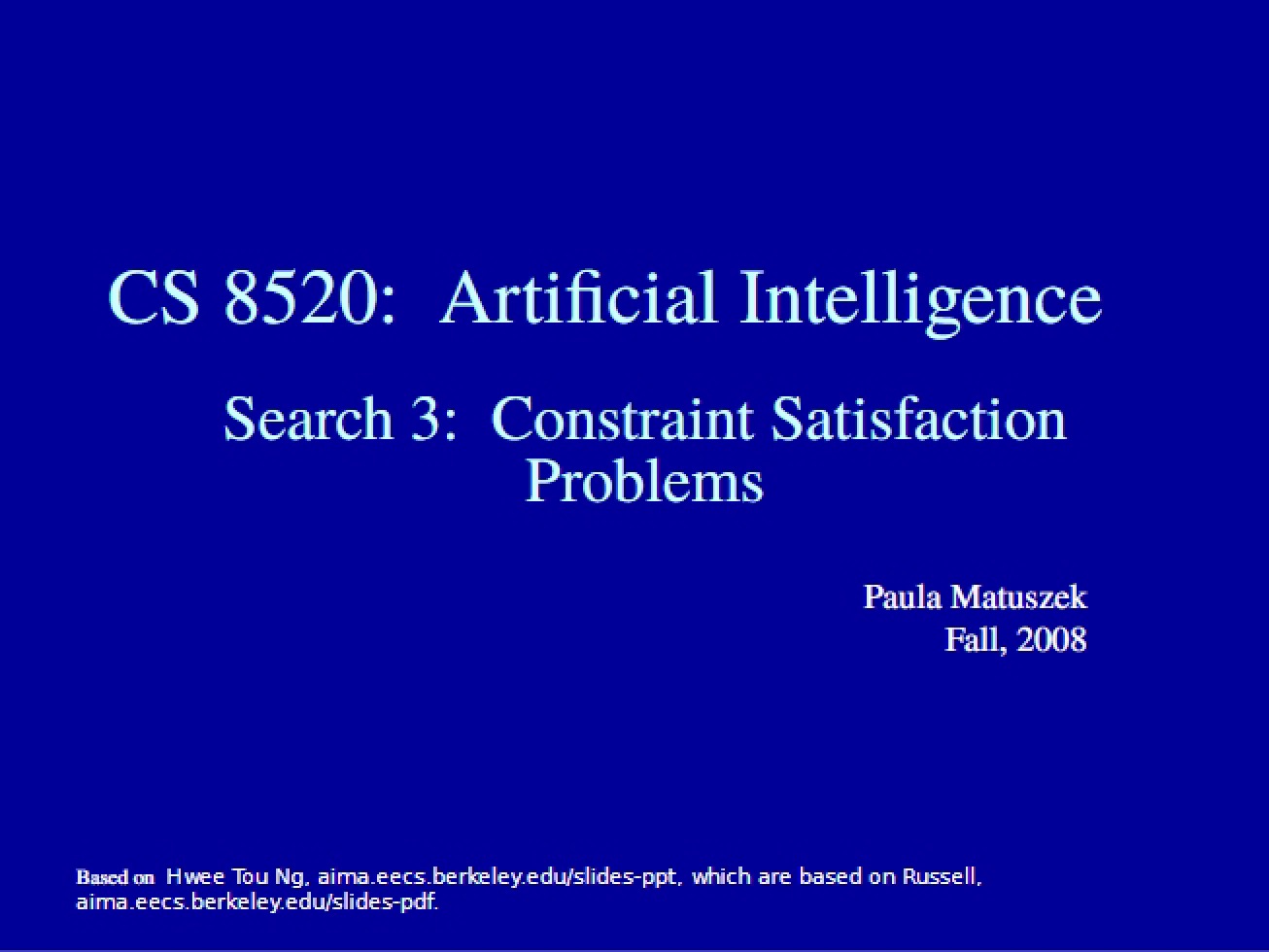 Constraint Satisfaction Problem Solving