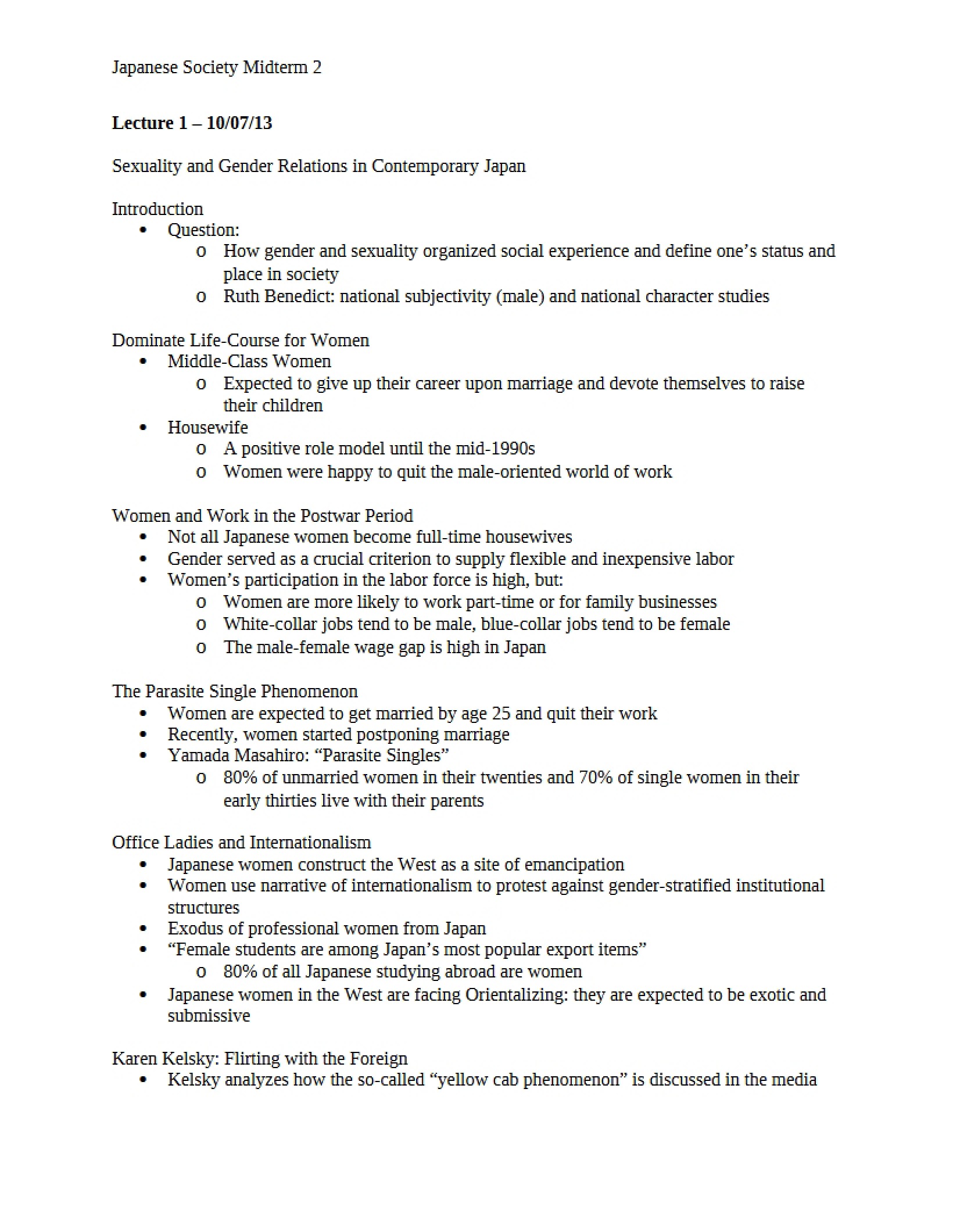 Second Midterm