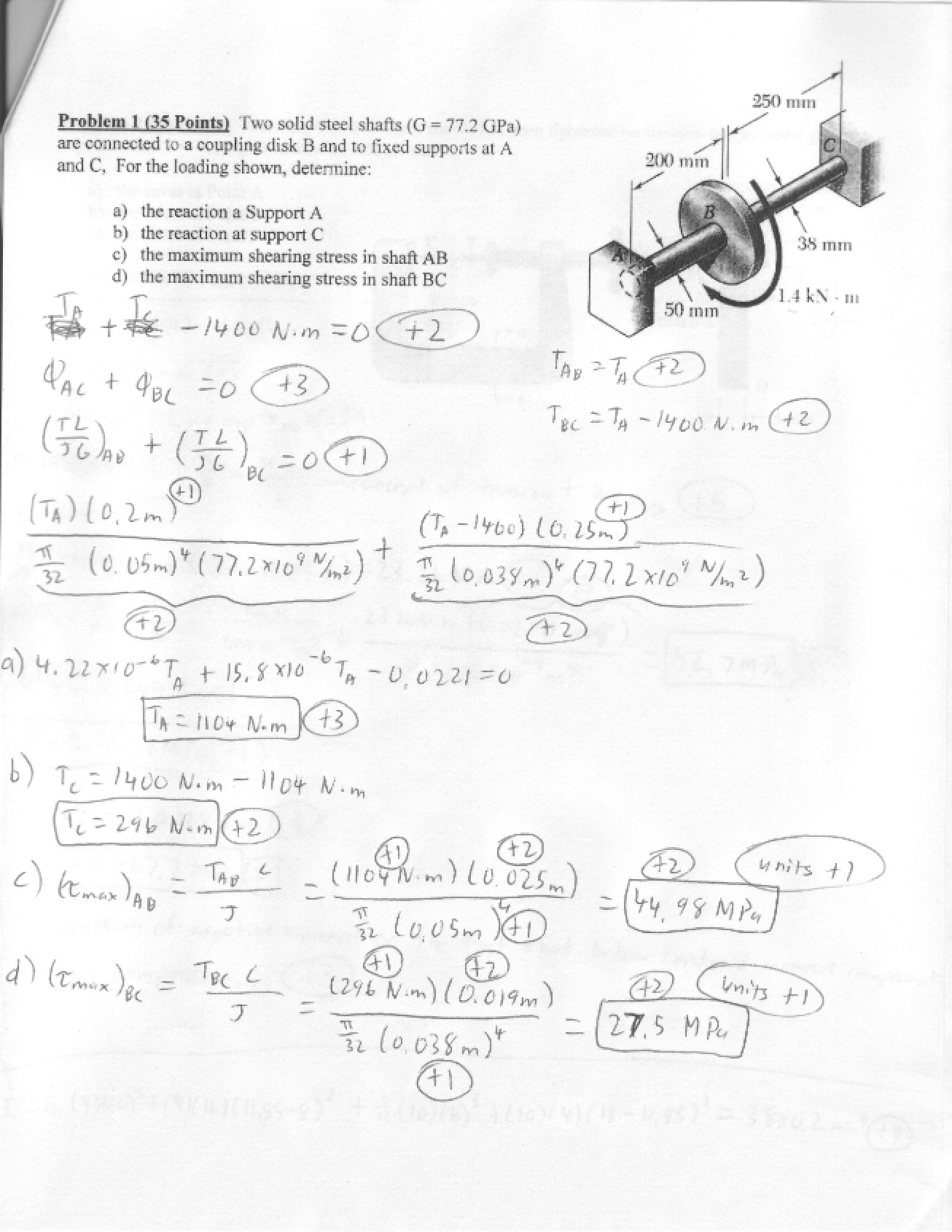 Solutions and Point Breakdown for the Second Test