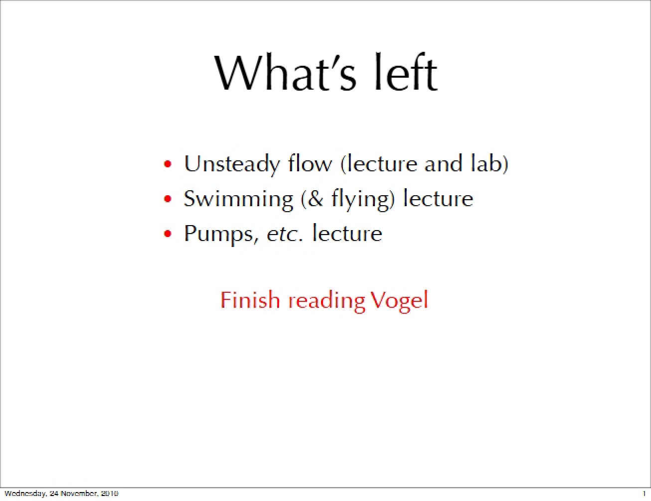 Analysis of Unsteady Flows
