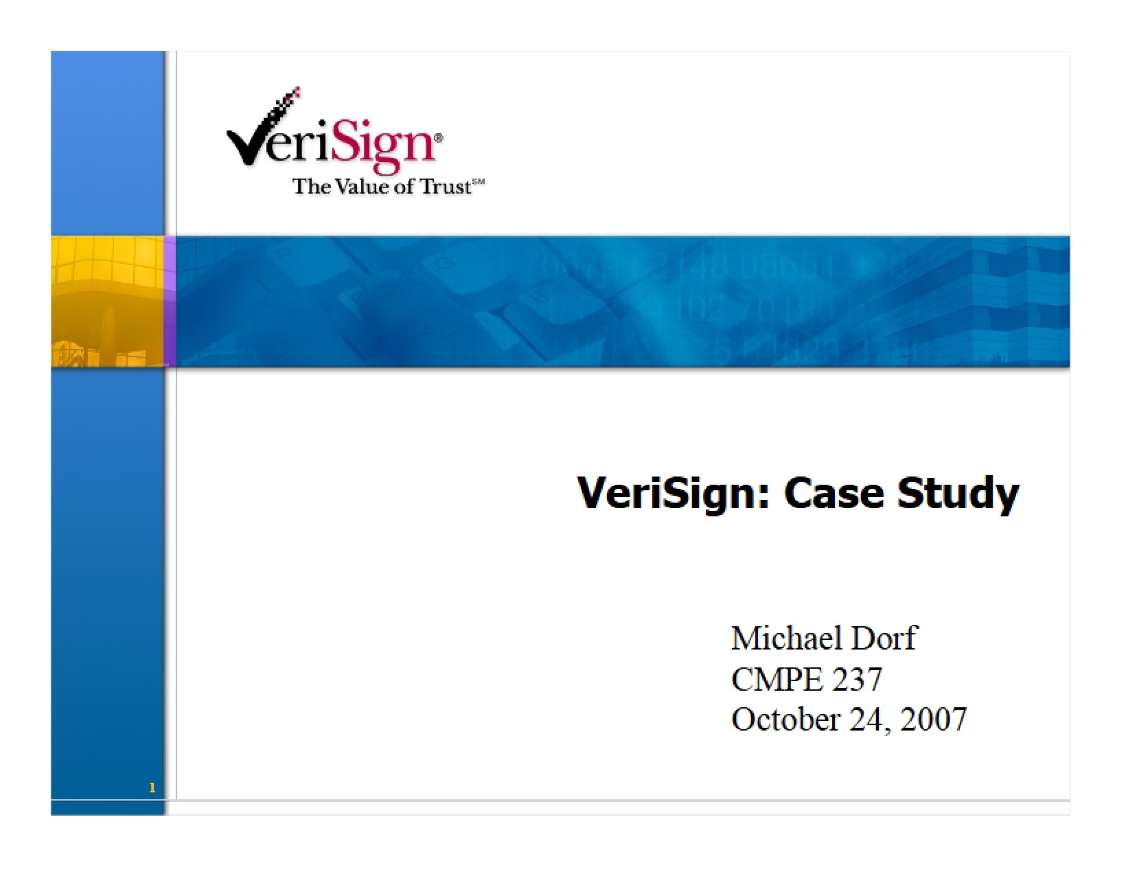 VeriSign Part Three