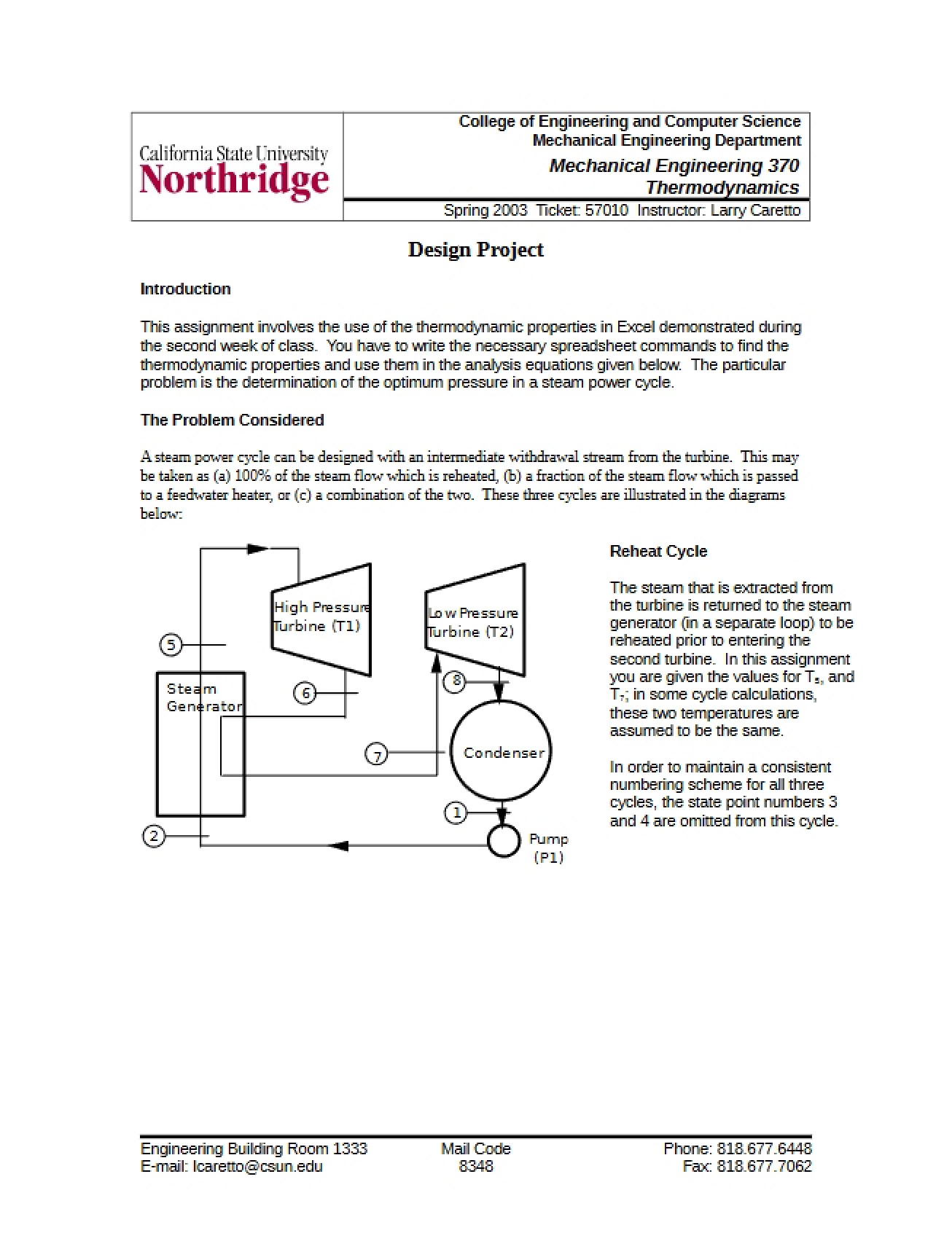 Thermodynamics Design Project
