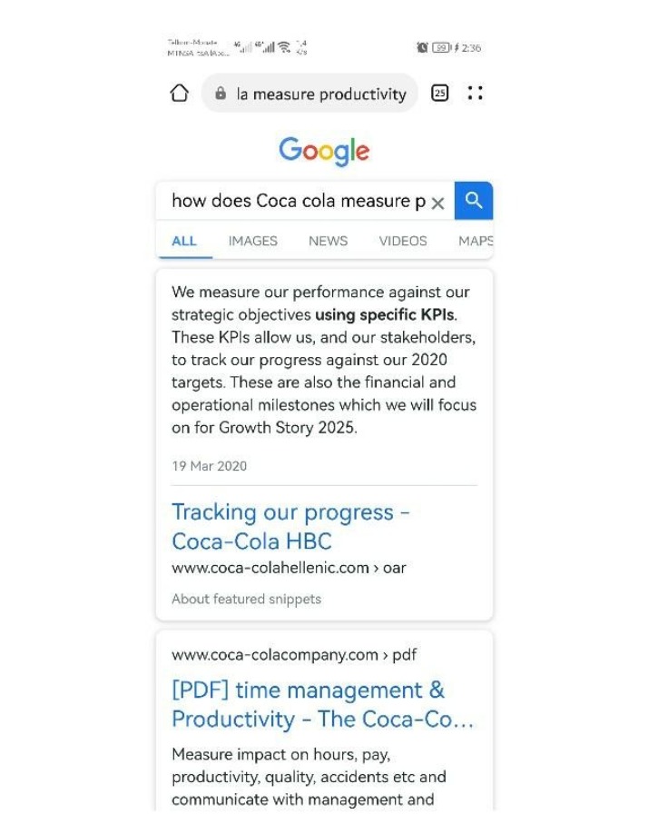 Coca-Cola Growth and KPIs - Measuring Performance and Progress