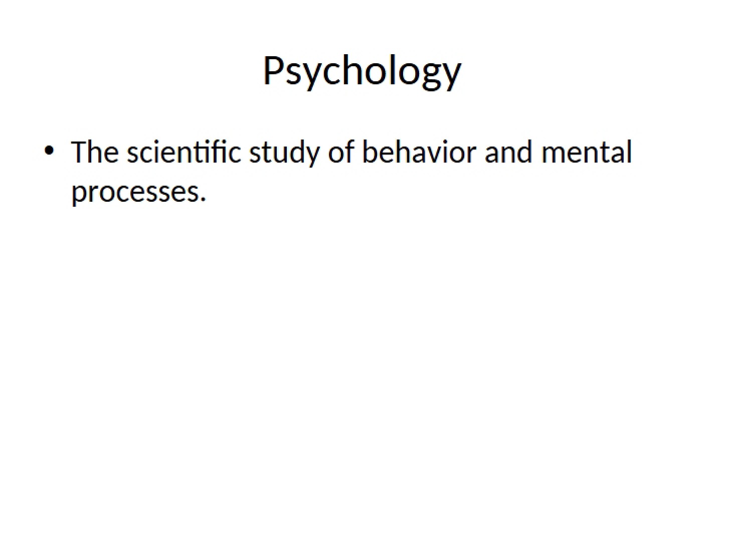 Psychology Concepts