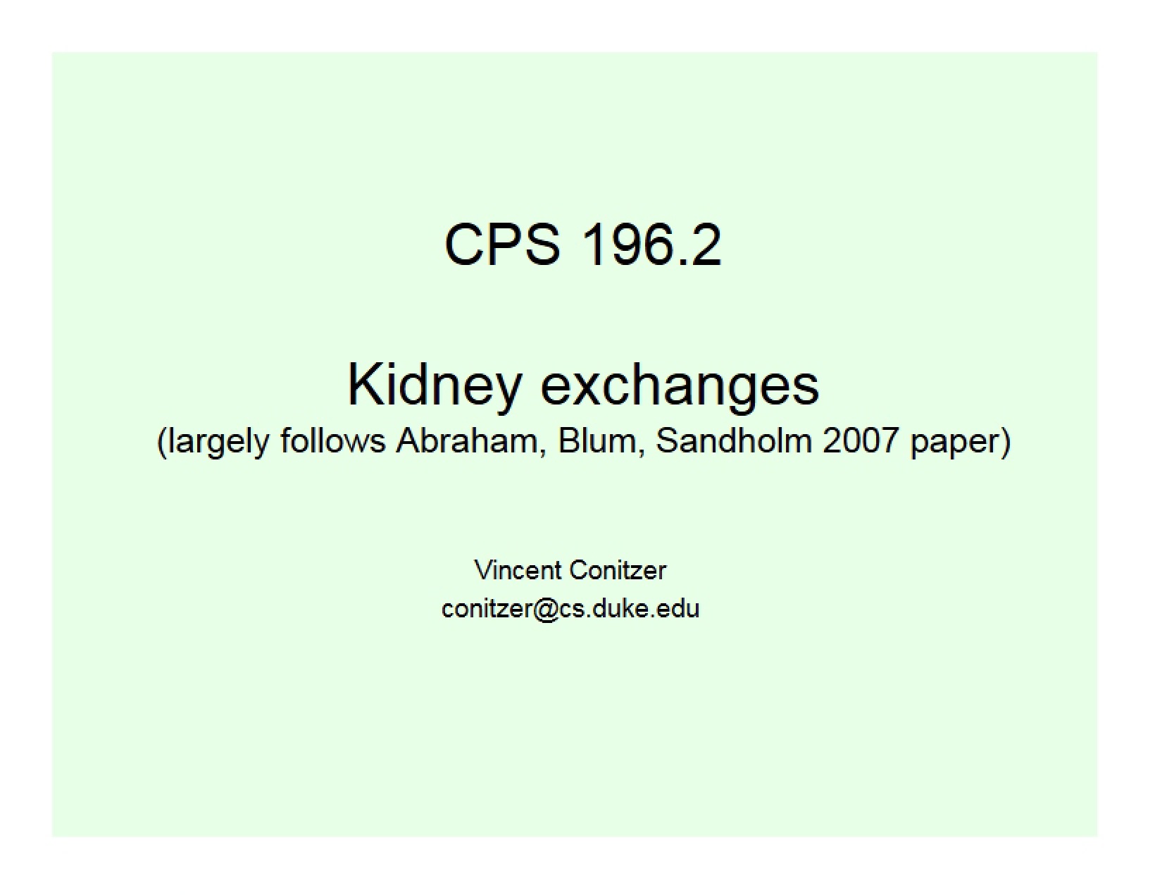 Kidney Exchange Markets