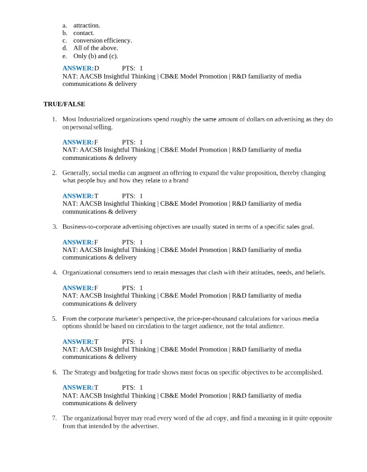 Key Concepts in Advertising and Media Communications