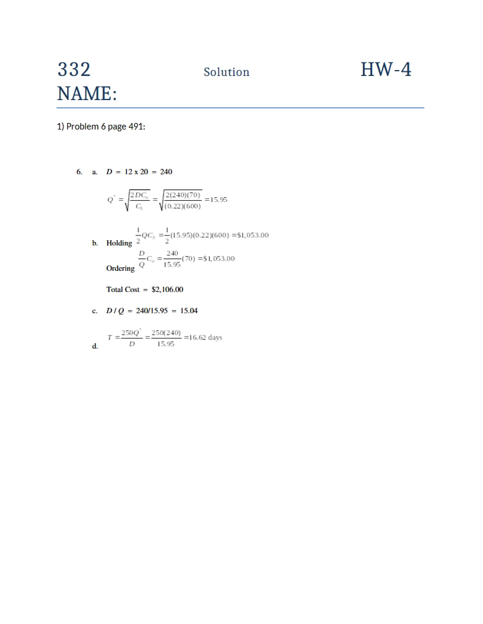 Homework 4