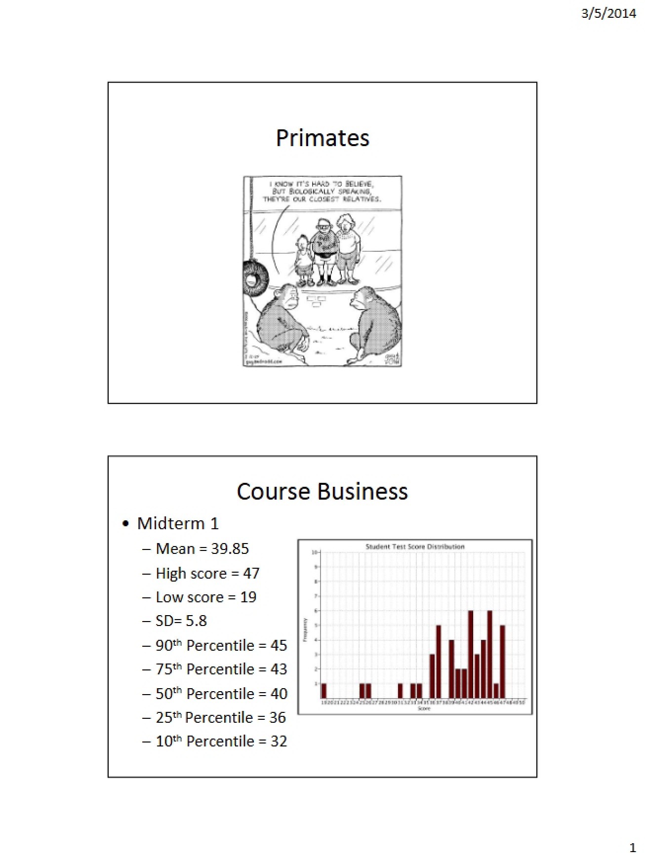 Sixth Lecture