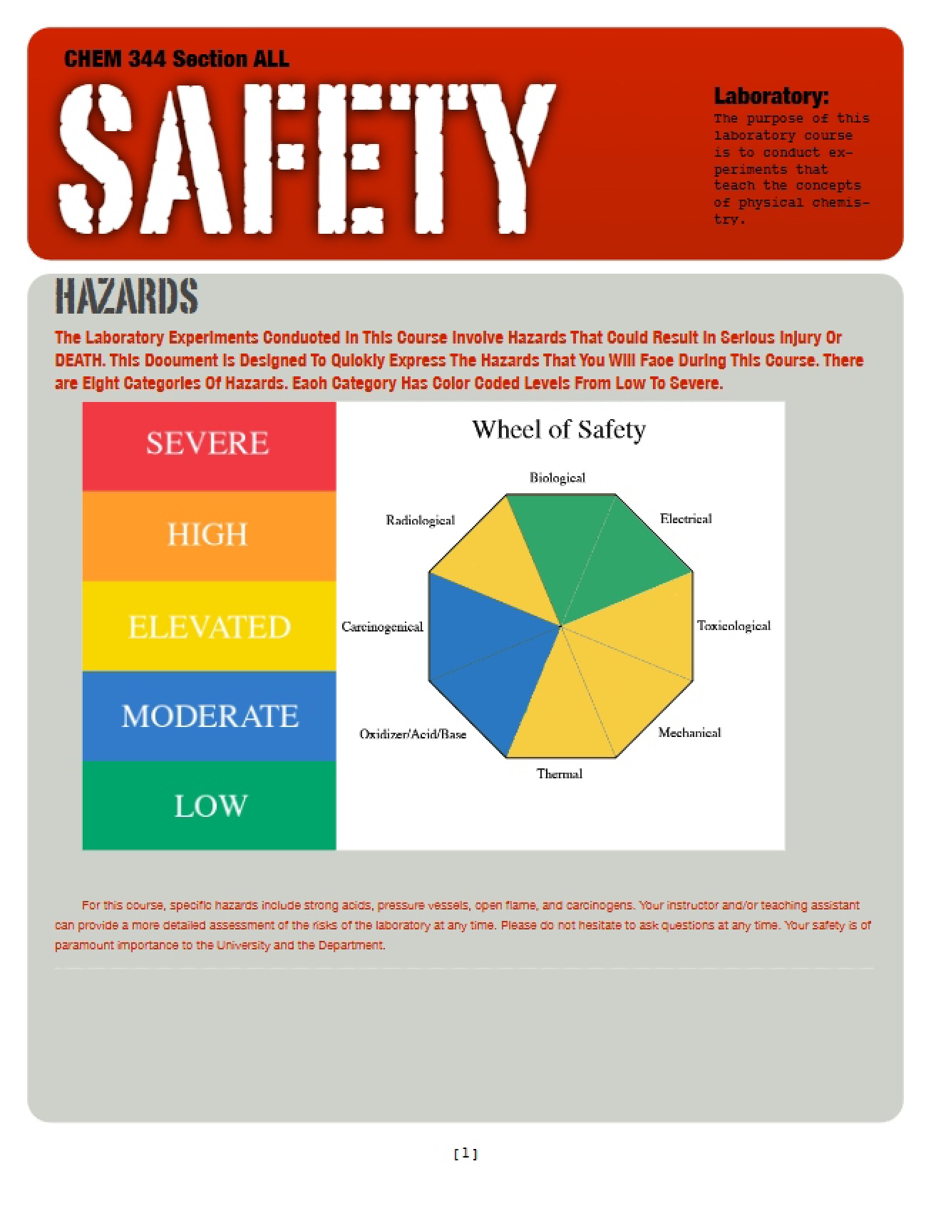 Lab Safety
