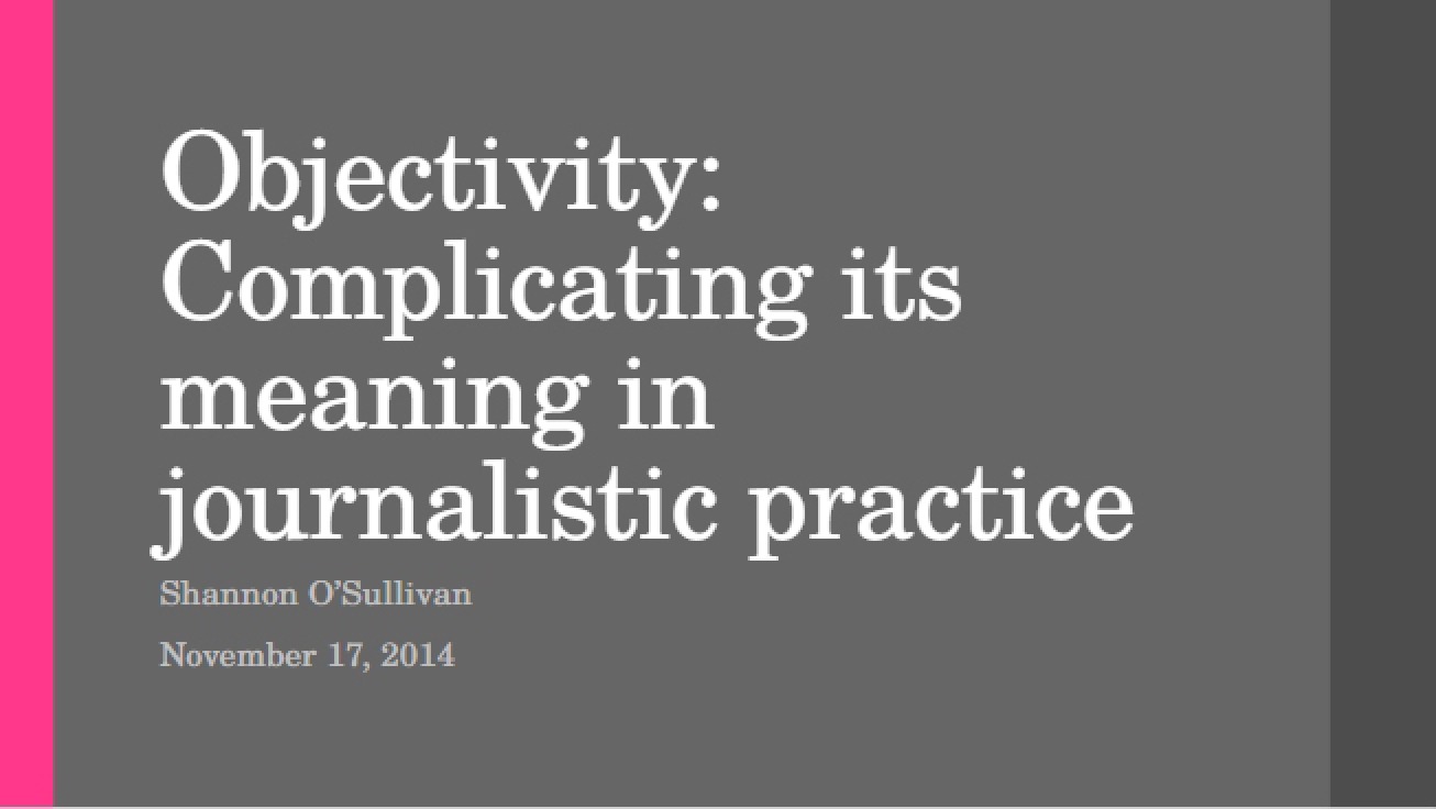Discussion of Objectivity