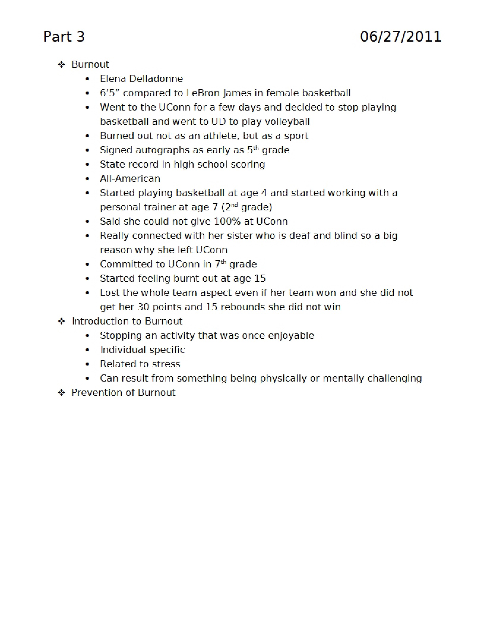Children and Sport Part 3