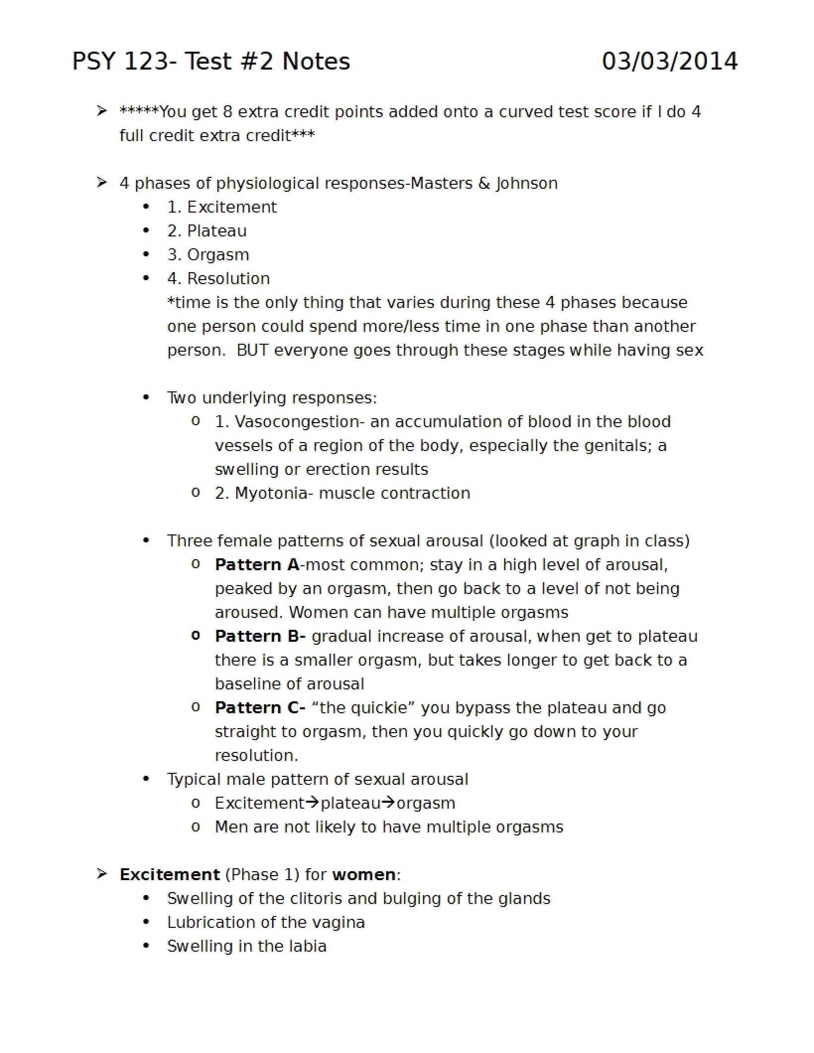 Test Two Notes (PSY 123)