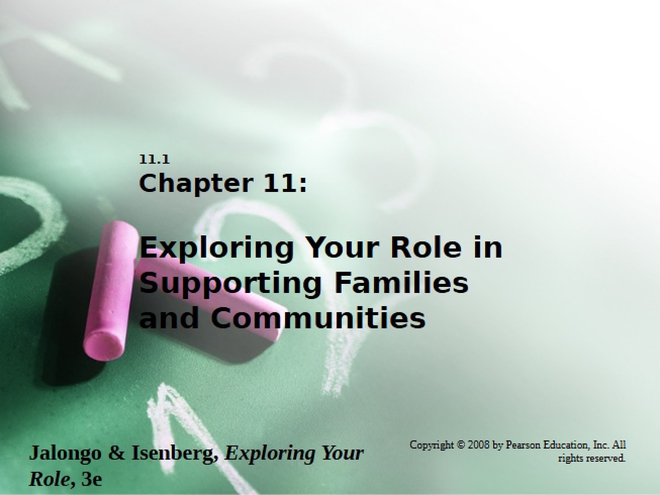 Supporting Families and Communities Chapter 11