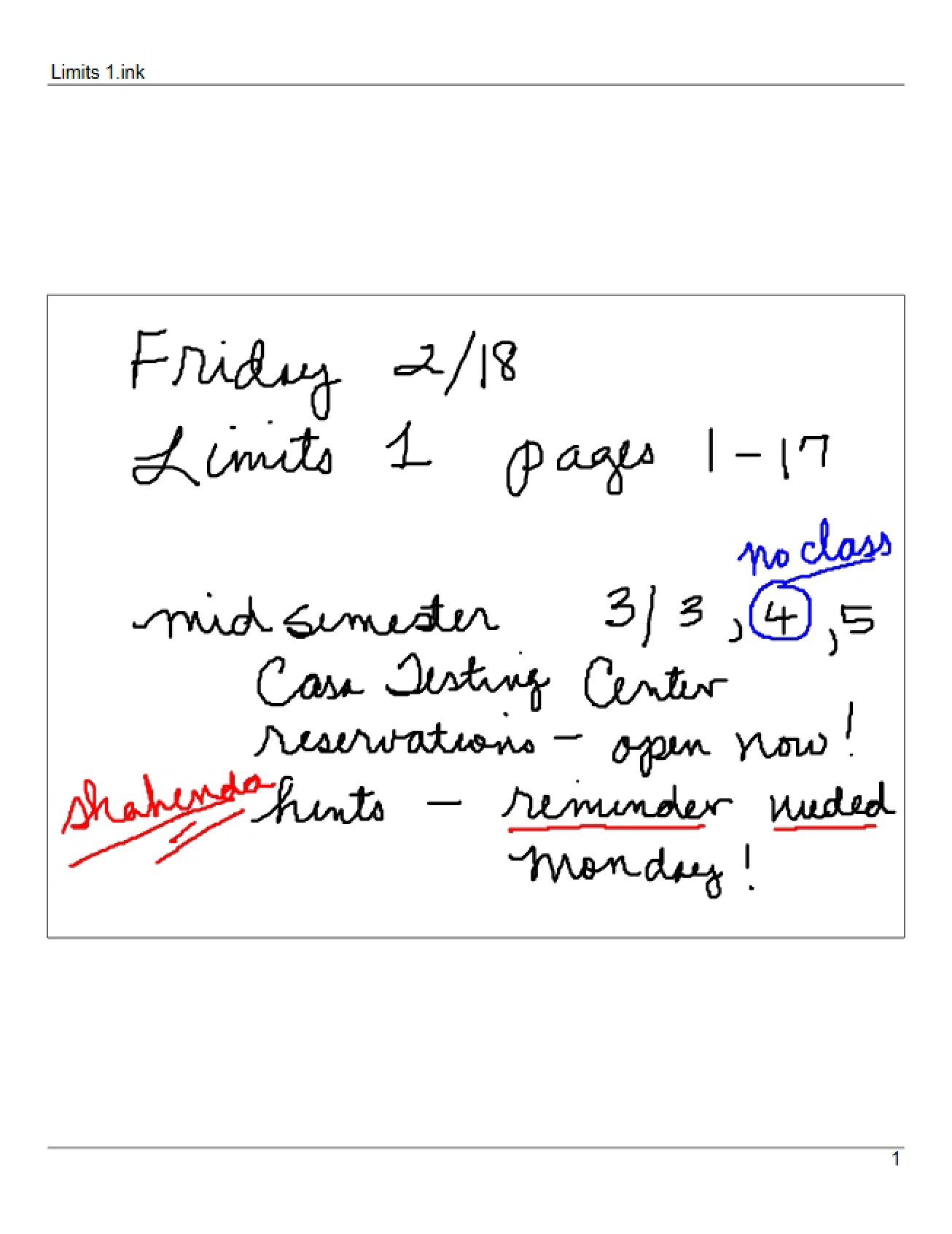 Module 1 Limits