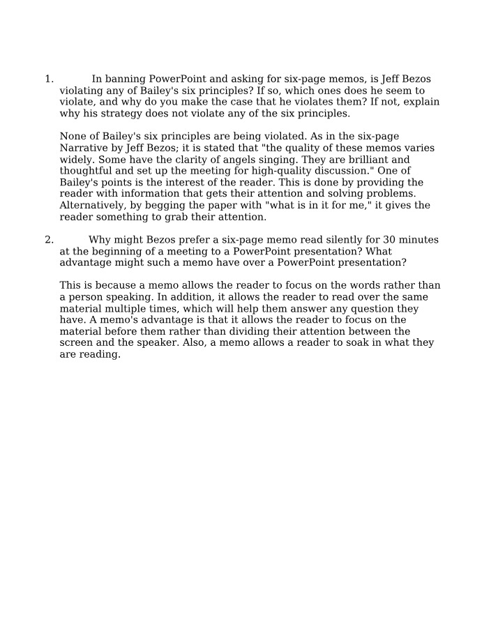 Why Jeff Bezos Prefers Six-Page Memos - Enhancing Meeting Efficiency