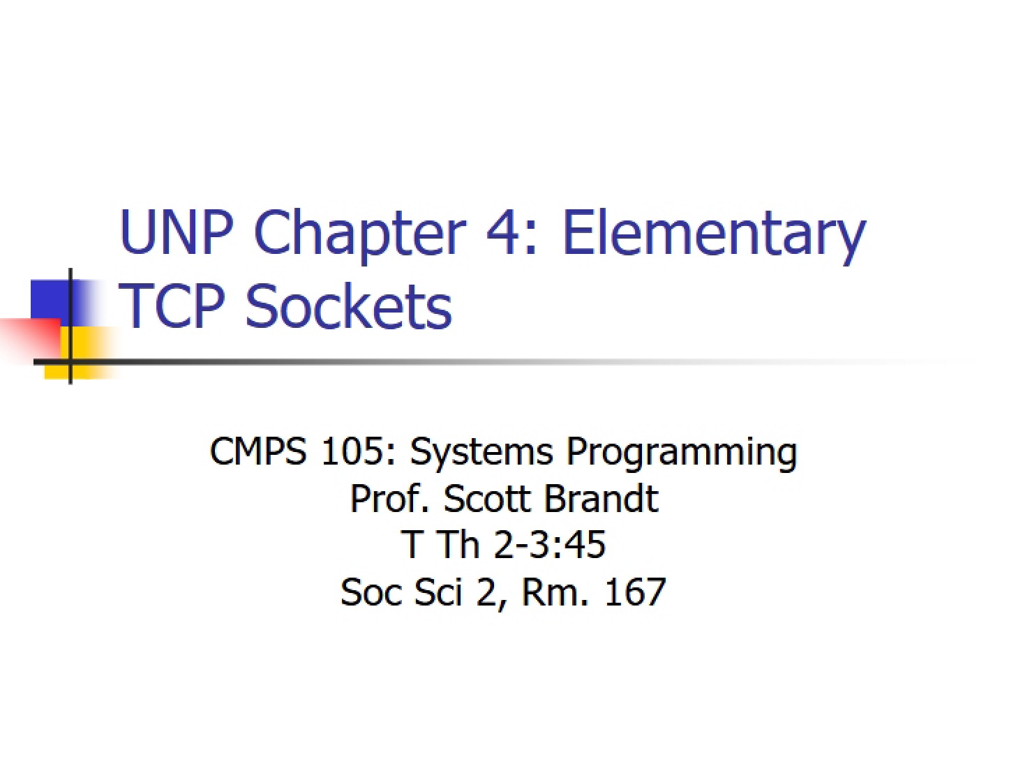 File Systems (Chapter 4)