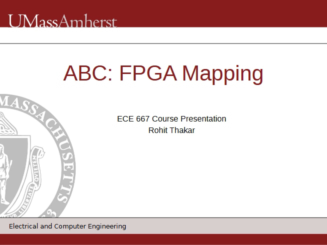 Mapping for FPGA