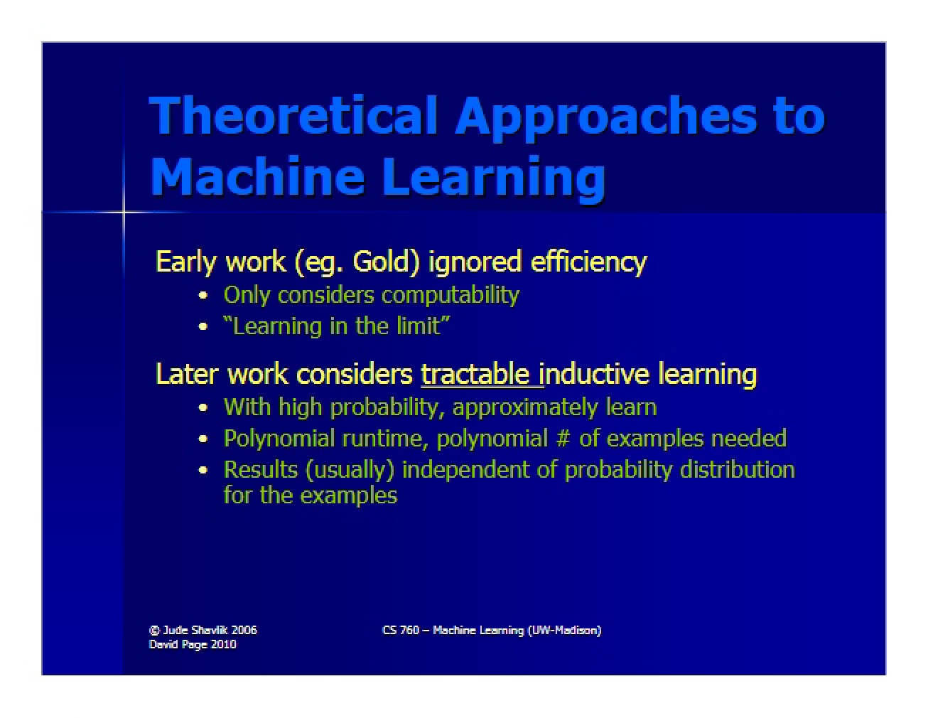 Machine Learning Theory