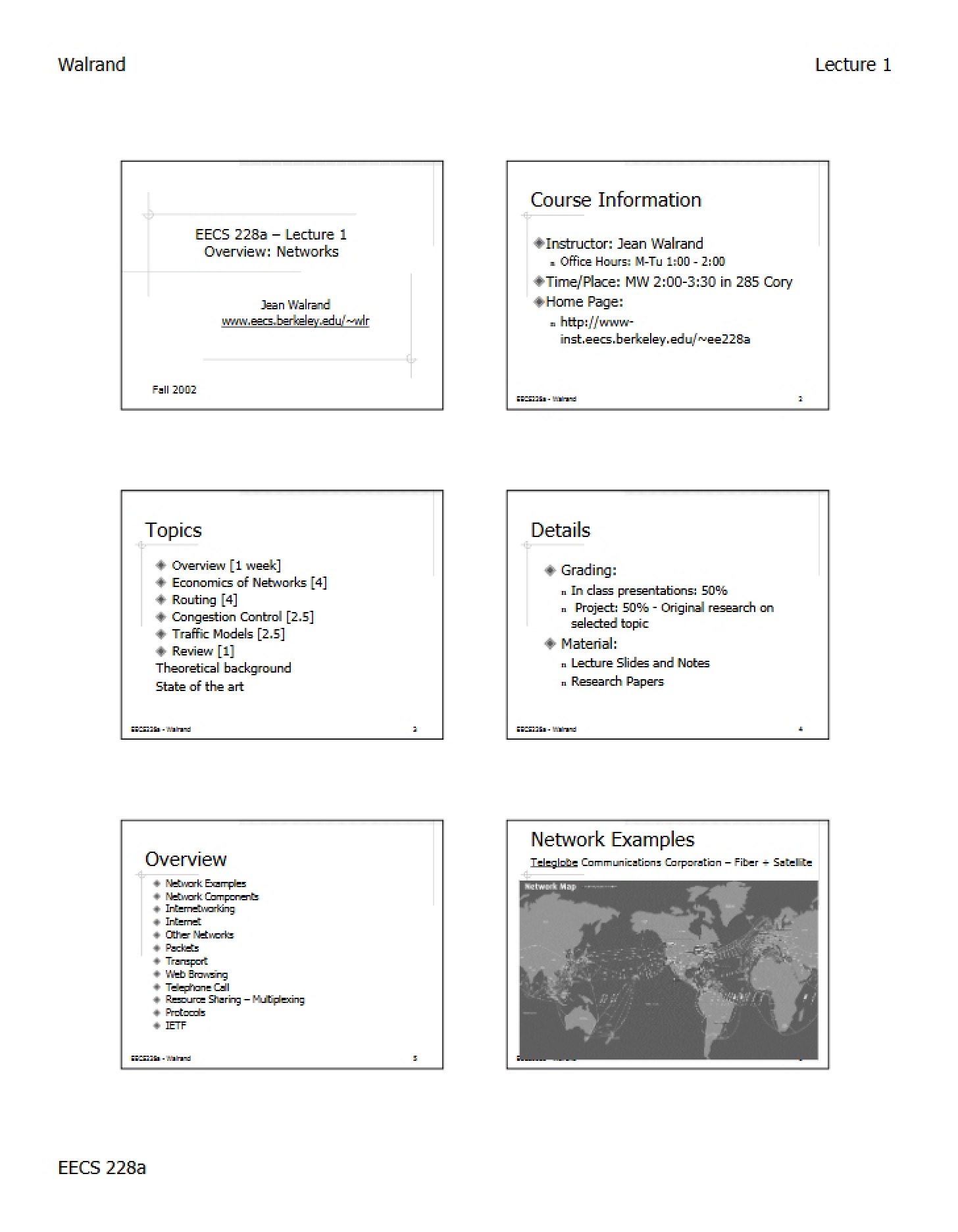 Network Systems Overview