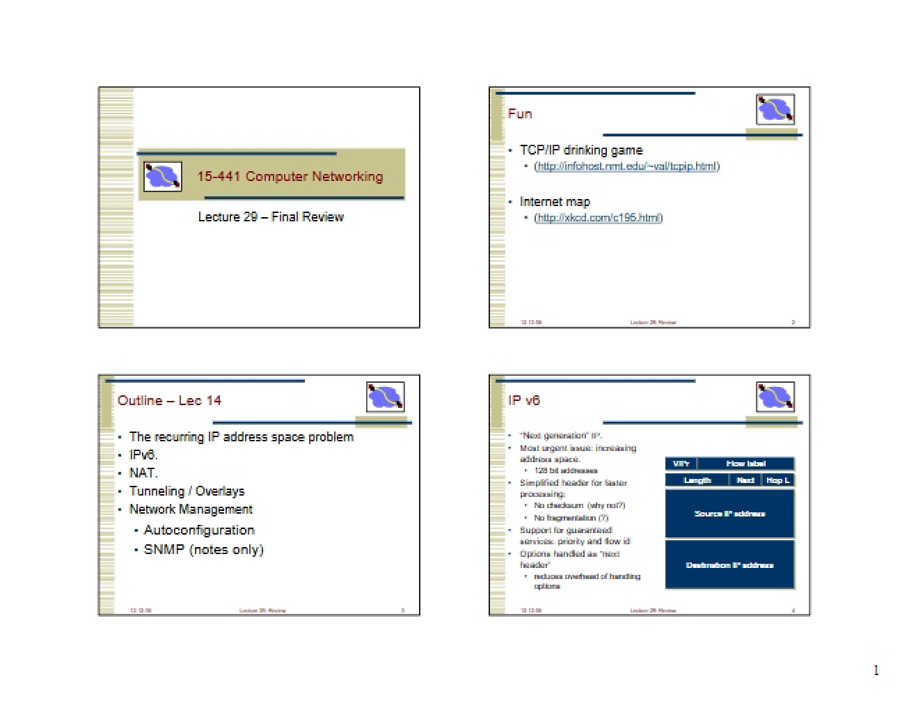 Final Lecture (Session 29)