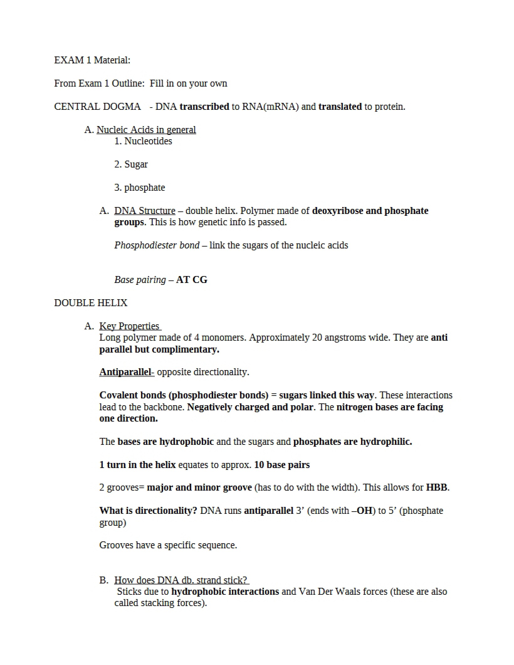 Central Dogma of Biochem