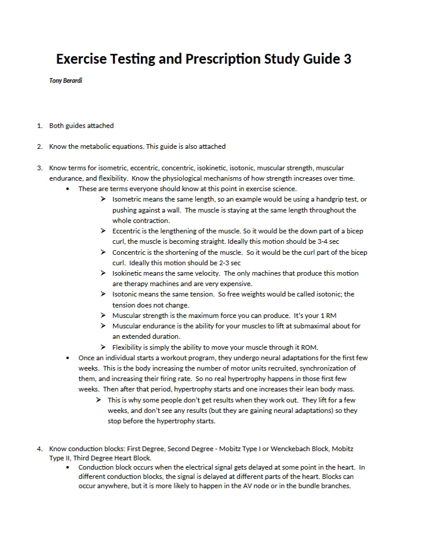 Learning Guide - Exercise Testing and Prescription (3)