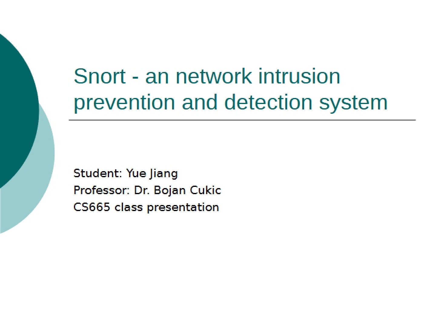 Snort Intrusion Detection