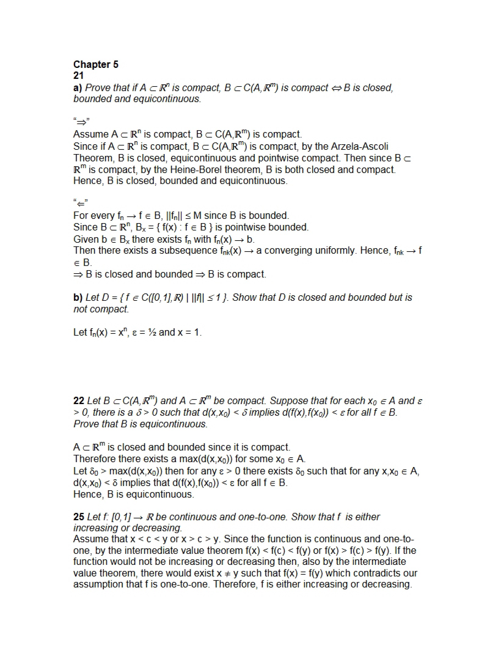 Advanced Calc Lecture Notes