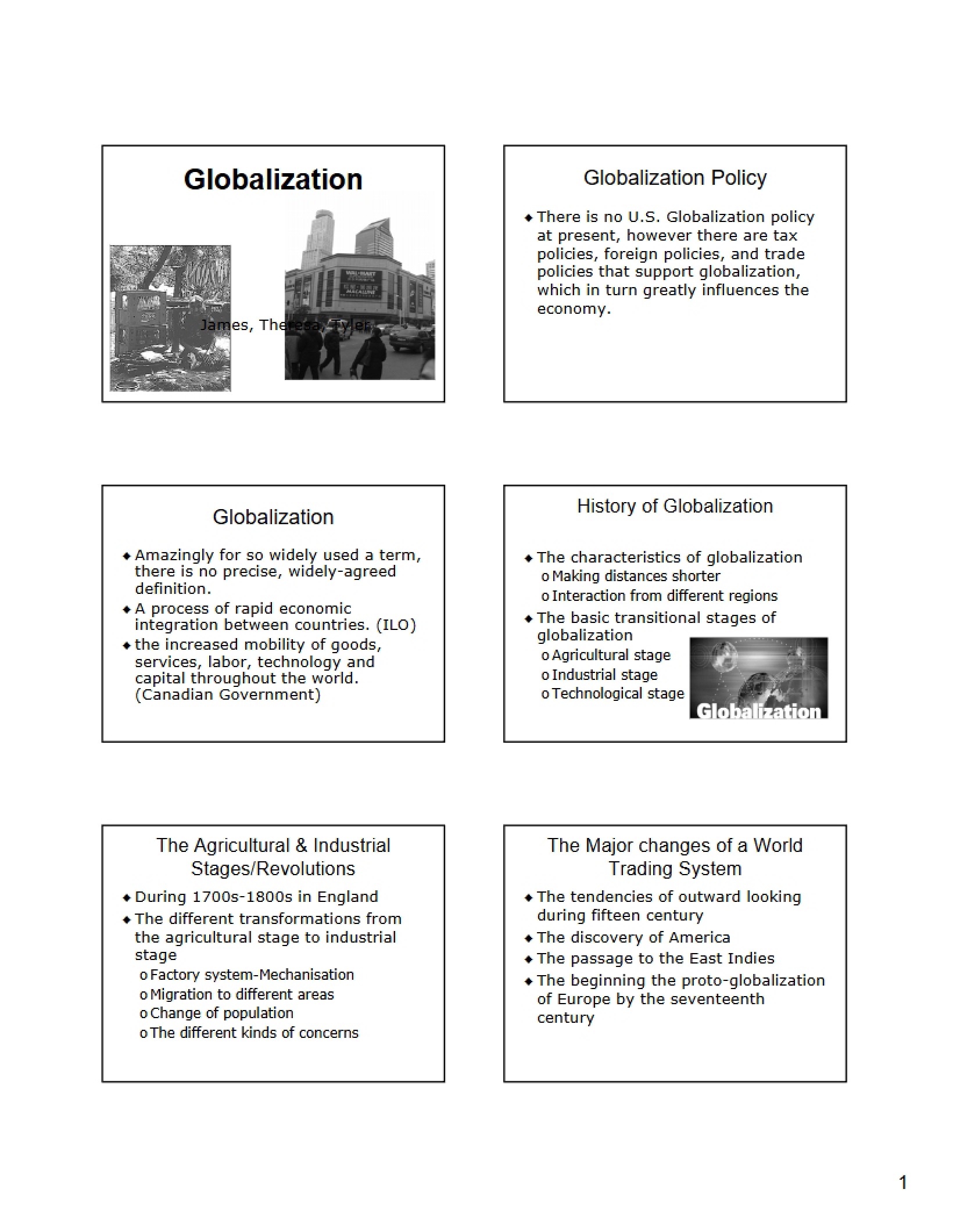 Global Integration