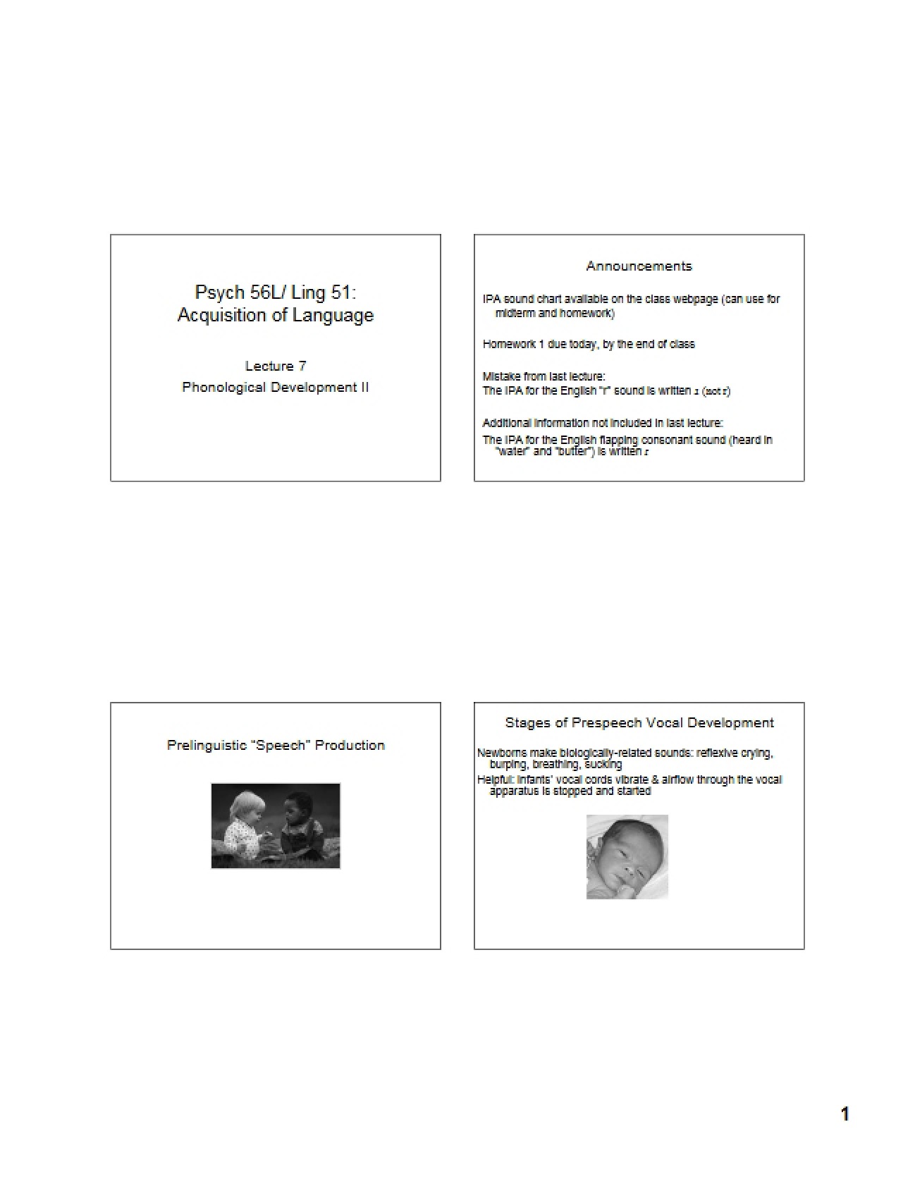 Second Phase of Phonological Development