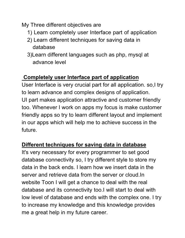 User Interface Design, Database Techniques, and Programming Languages