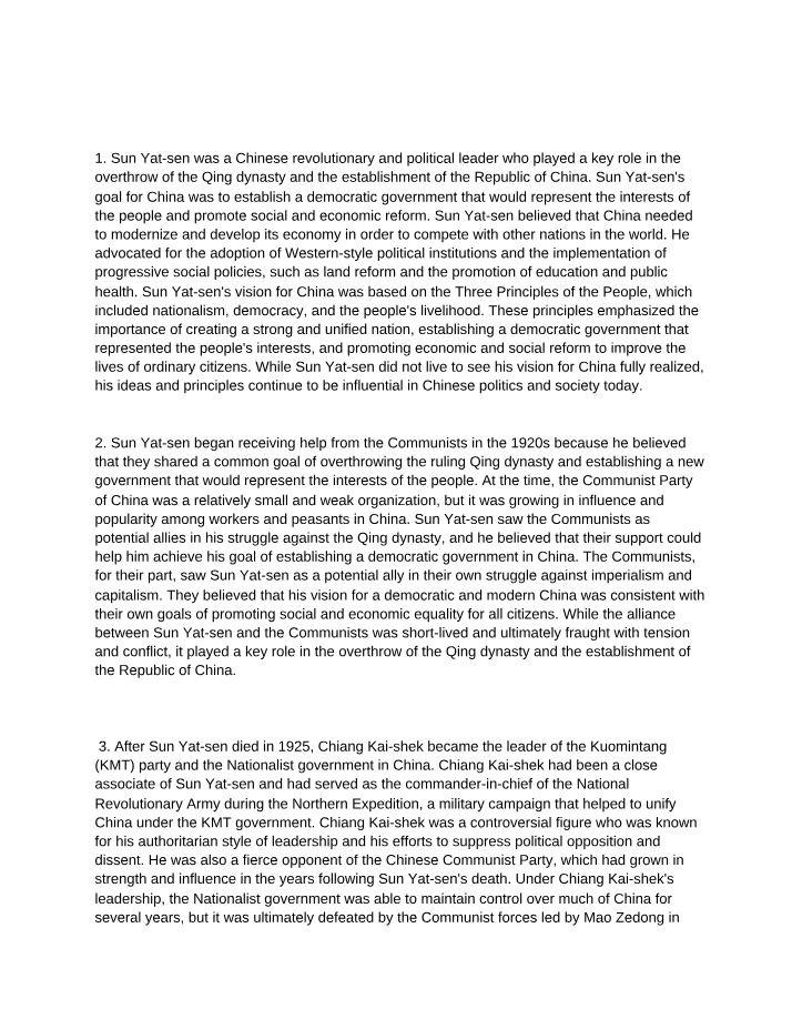 Unit 3 - Nationalism in China, Turkey and India