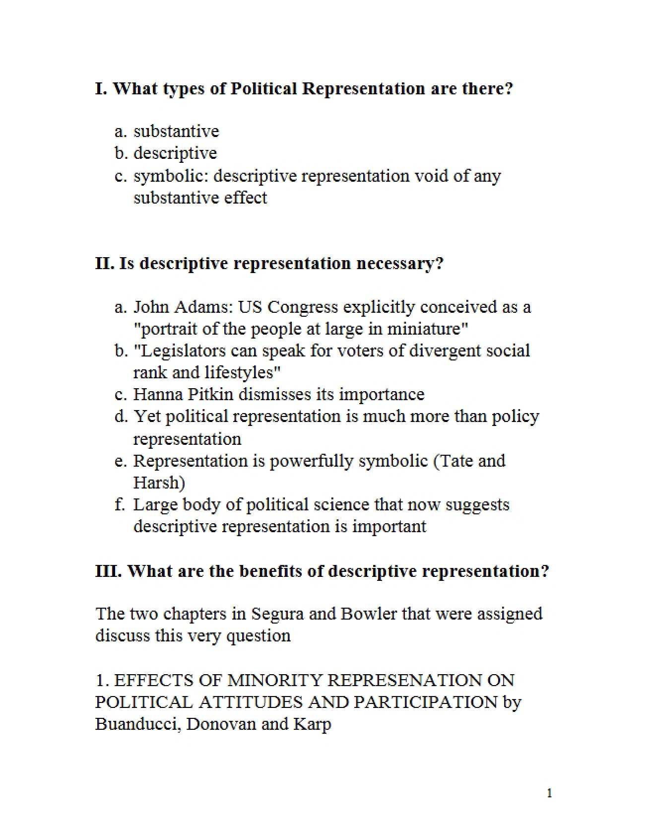 Ethnic and Minority Politics Notes