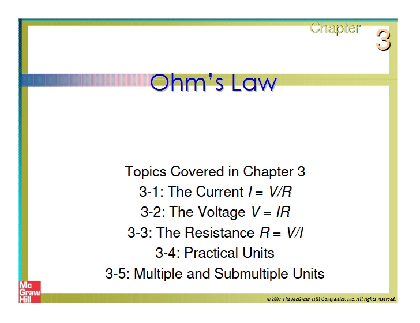 Law of Ohm