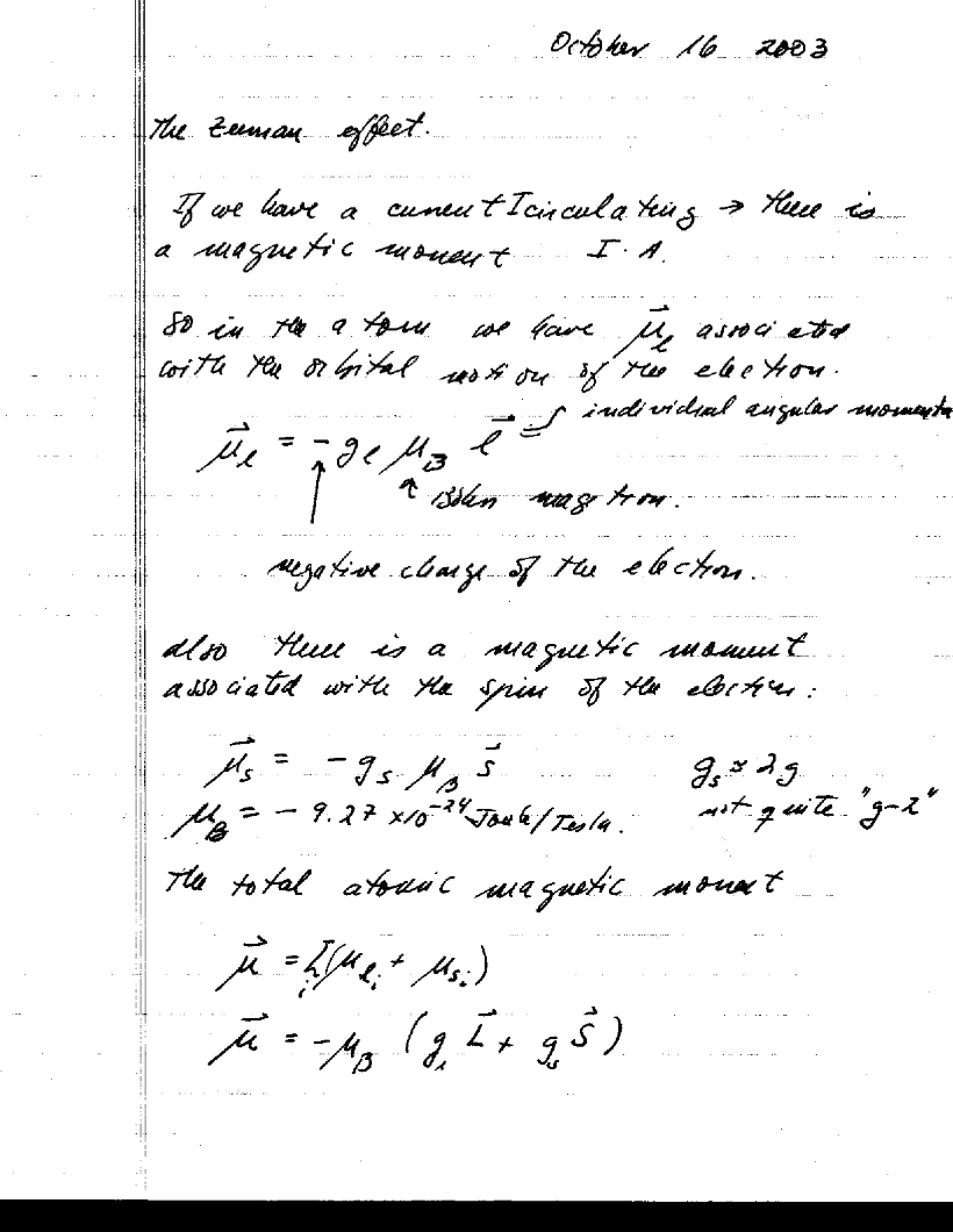 Atomic Physics Lectures