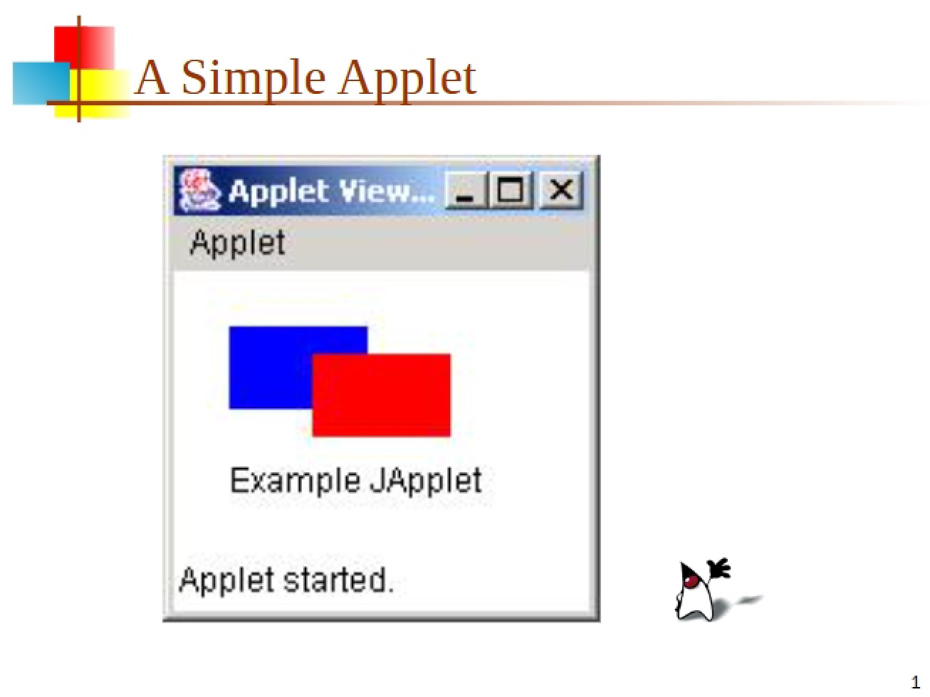 Applets A Simple Example - CIT 591