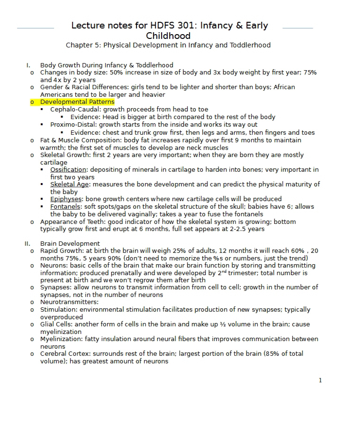 Notes for Lecture Chapter 5
