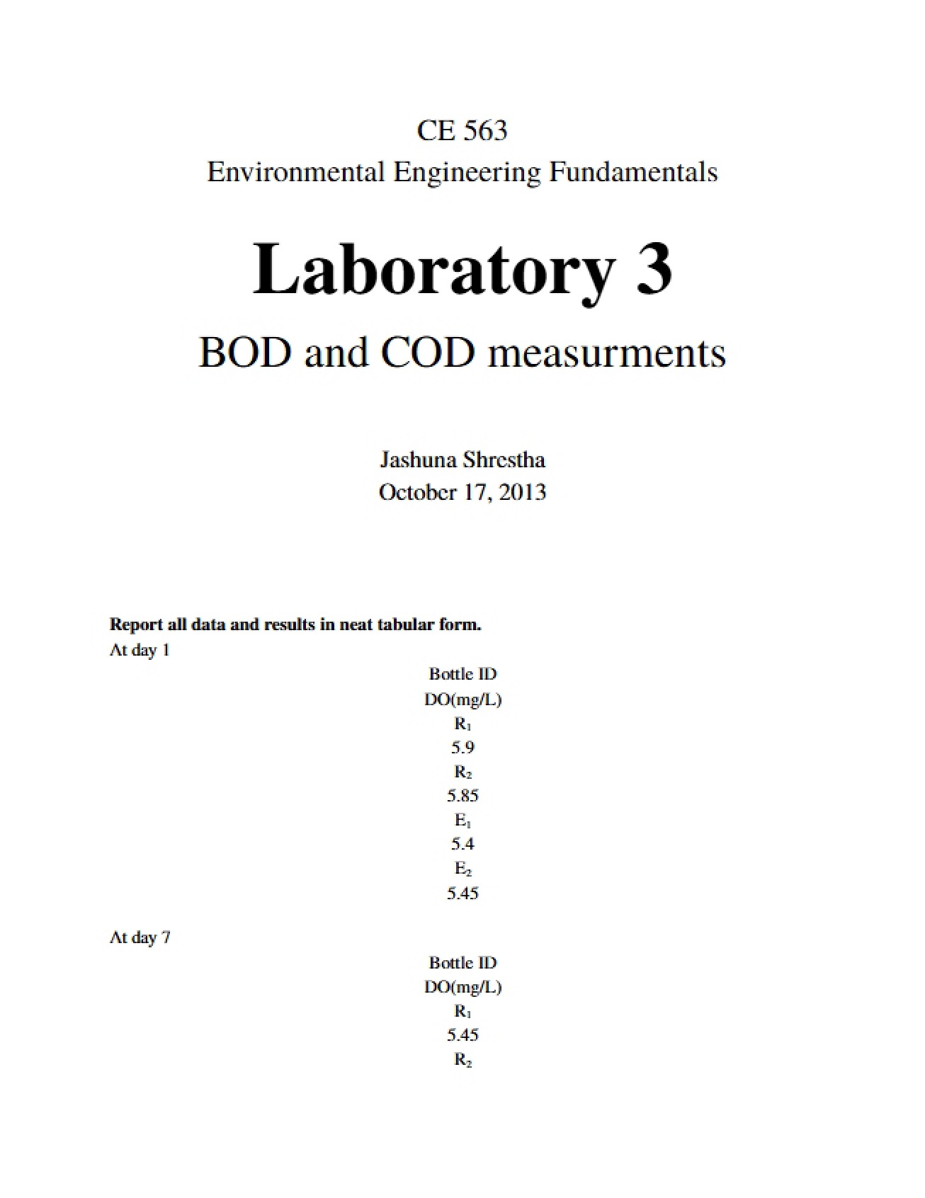 Edited Third Lab for Environmental Engineering