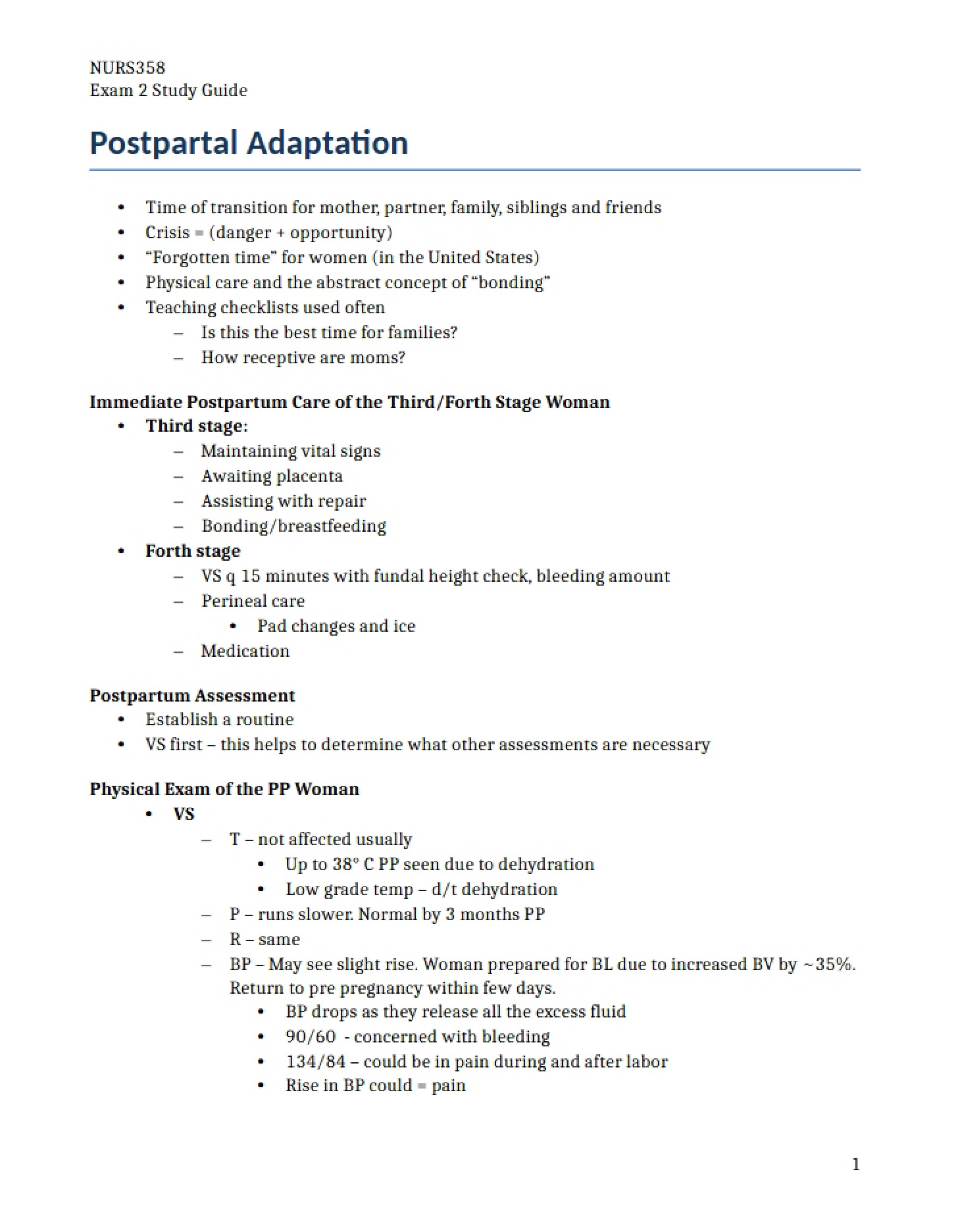Study Guide for Exam 2 (Part 2)