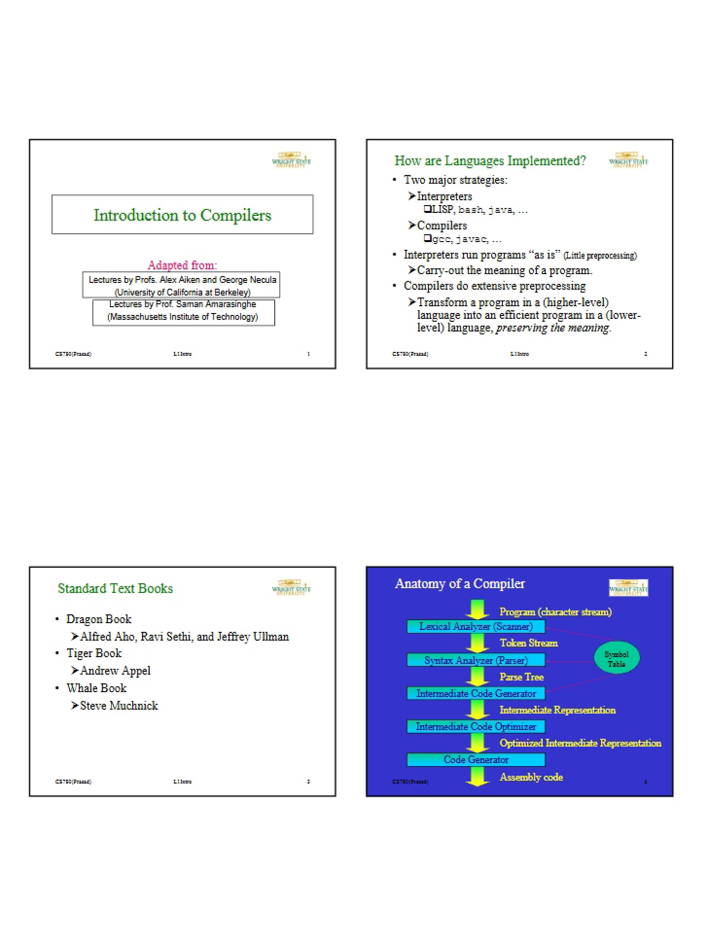 Compilers Intro