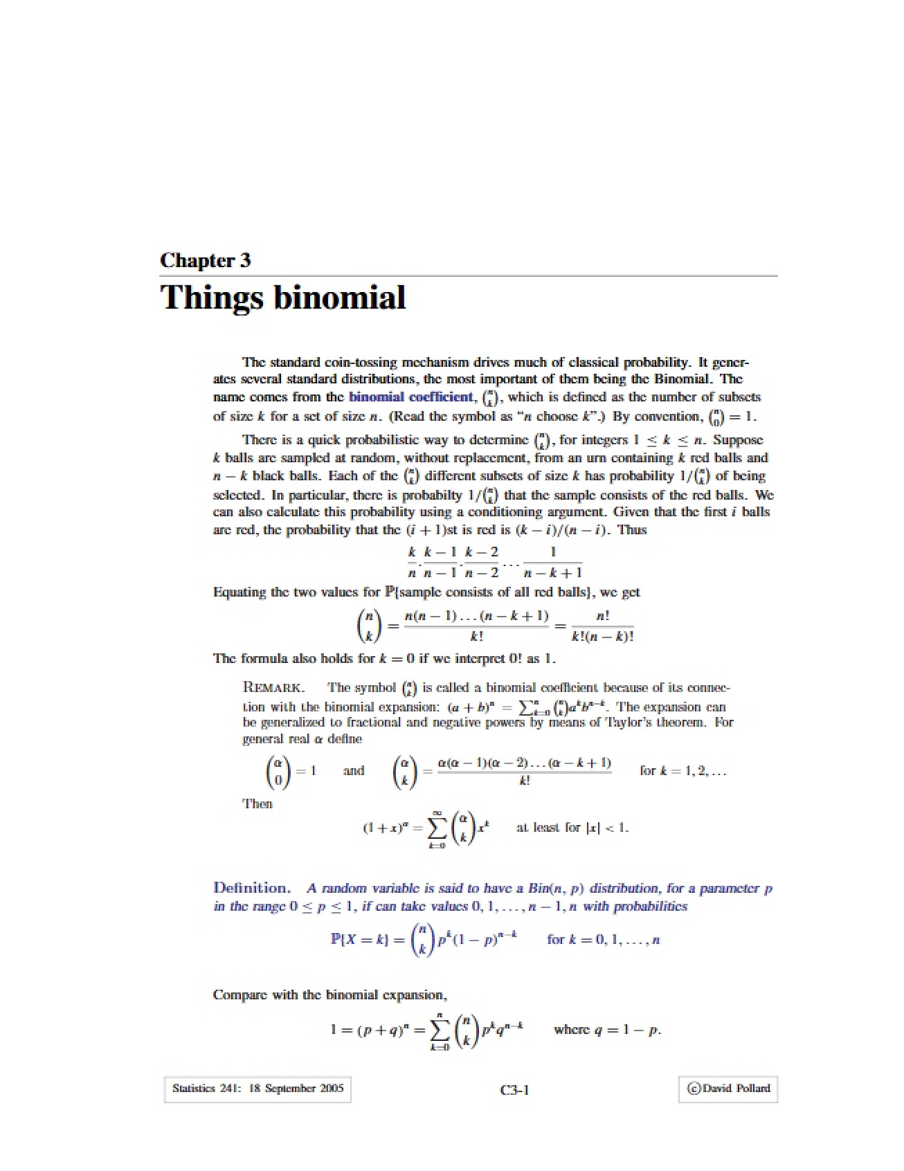 Binomial Concepts